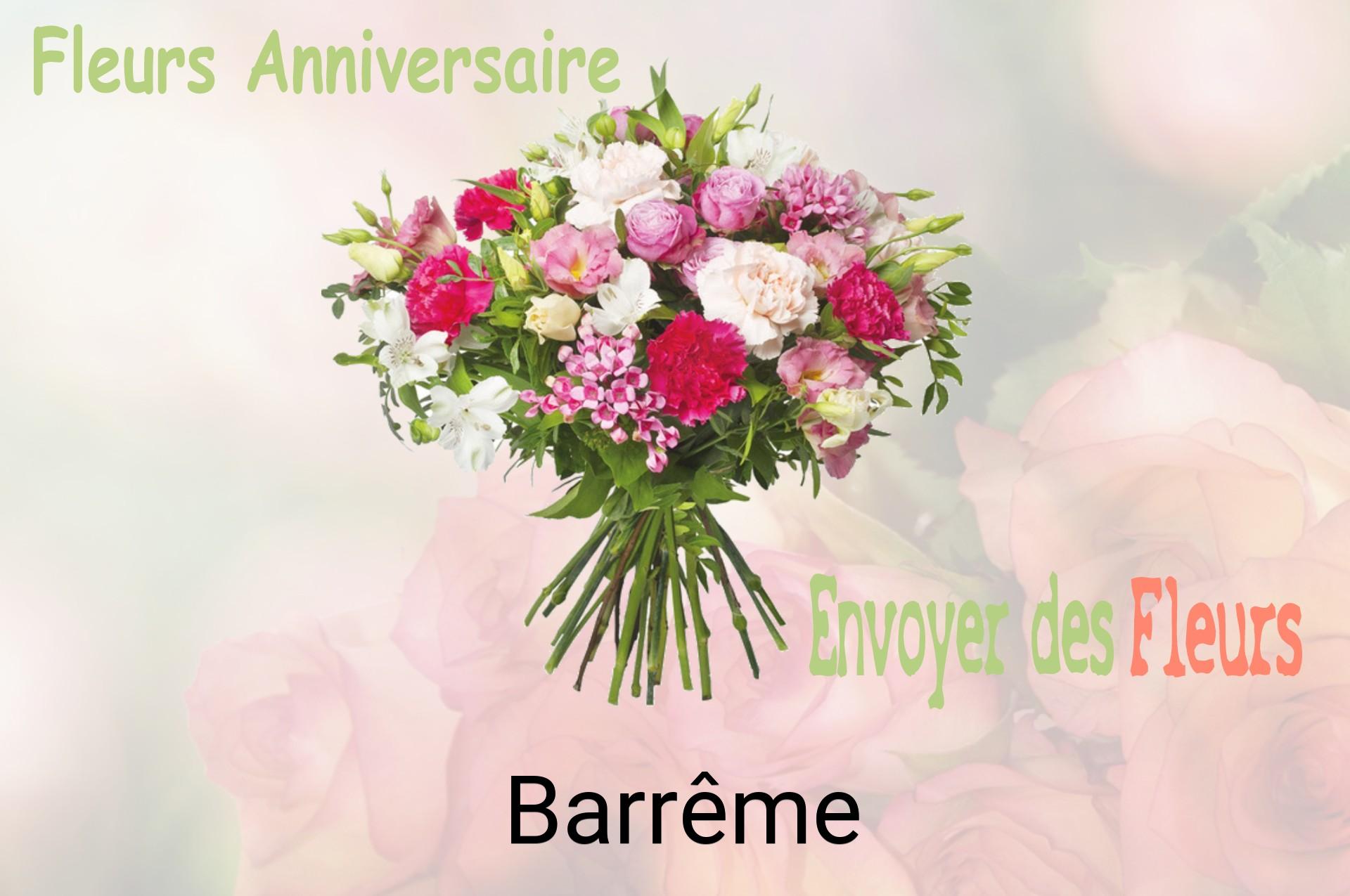 Bouquet de fleurs d’anniversaire livré à Barrême